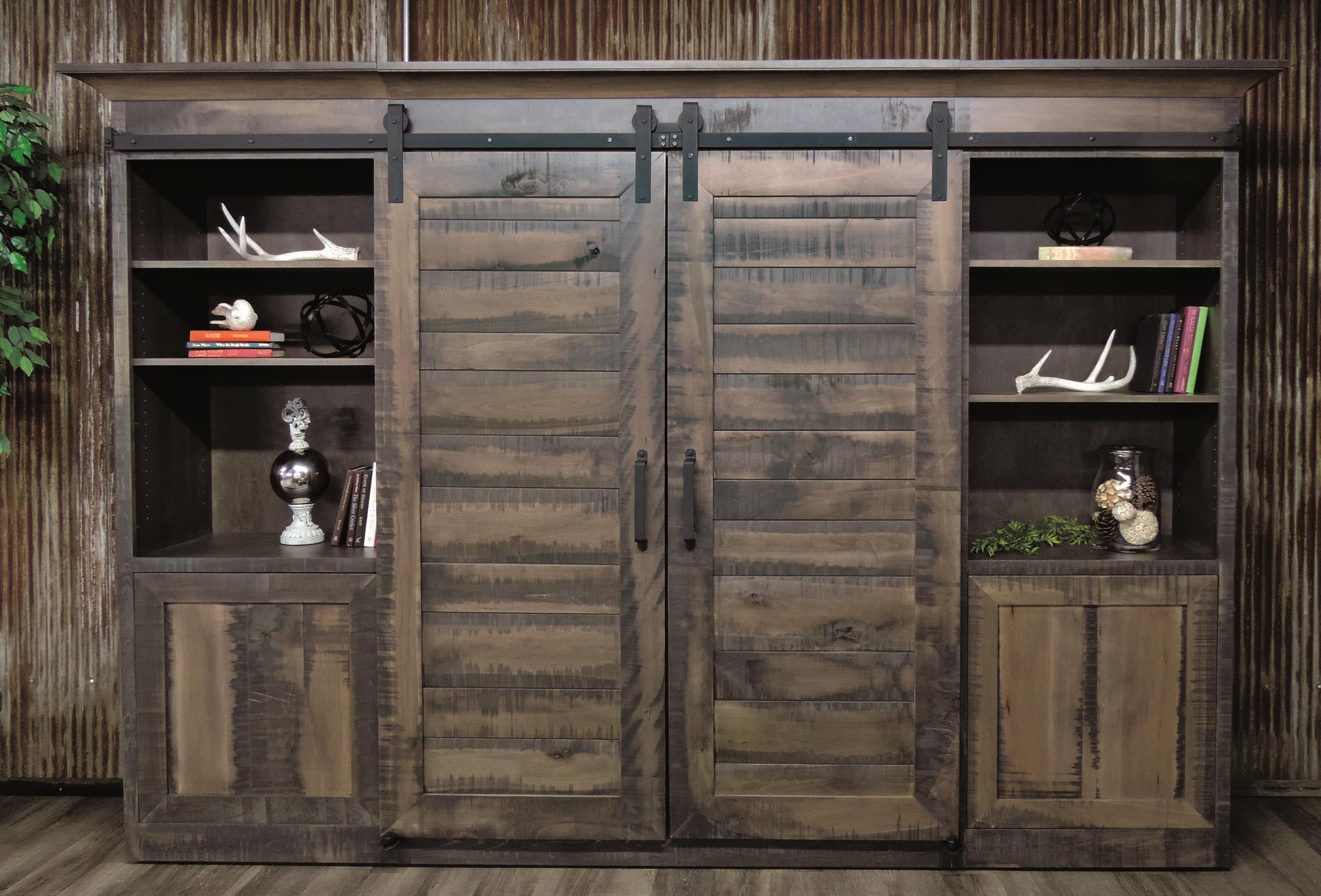 Sliding door cheap entertainment wall